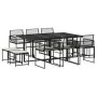 11-piece garden dining set with black synthetic rattan cushions by , Garden sets - Ref: Foro24-3295029, Price: 597,45 €, Disc...