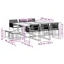 Set de comedor jardín 11 pzas con cojines ratán sintético negro de , Conjuntos de jardín - Ref: Foro24-3295029, Precio: 597,4...