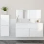 Badezimmermöbel-Set, 3-teilig, aus weißem glänzendem Sperrholz. von , Badezimmermöbel - Ref: Foro24-3308535, Preis: 120,13 €,...