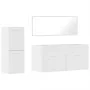 Bathroom furniture set, 3 pieces, plywood, glossy white. by , Bathroom furniture - Ref: Foro24-3308535, Price: 123,77 €, Disc...