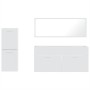 Set muebles de baño 3 piezas madera contrachapada blanco brillo de , Muebles de baño - Ref: Foro24-3308535, Precio: 124,29 €