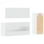 Badezimmermöbel-Set, 3-teilig, aus weißem glänzendem Sperrholz. von , Badezimmermöbel - Ref: Foro24-3308535, Preis: 120,13 €,...