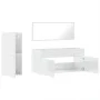 Badezimmermöbel-Set, 3-teilig, aus weißem glänzendem Sperrholz. von , Badezimmermöbel - Ref: Foro24-3308535, Preis: 120,13 €,...