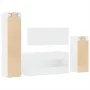 4-piece bathroom furniture set, white plywood by , Bathroom furniture - Ref: Foro24-3308521, Price: 171,80 €, Discount: %