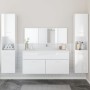 Badezimmermöbel-Set, 4-teilig, aus glänzend weißem Sperrholz. von , Badezimmermöbel - Ref: Foro24-3308540, Preis: 218,83 €, R...