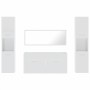 Juego muebles de baño 4 pzas madera contrachapada blanco brillo de , Muebles de baño - Ref: Foro24-3308540, Precio: 223,43 €