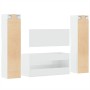 Badezimmermöbel-Set, 4-teilig, aus glänzend weißem Sperrholz. von , Badezimmermöbel - Ref: Foro24-3308540, Preis: 218,83 €, R...
