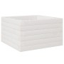 Massive weiße Kiefernholz-Pflanzschale 40x40x23 cm von , Töpfe und Pflanzgefäße - Ref: Foro24-847179, Preis: 54,63 €, Rabatt: %