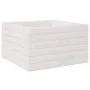 Massive weiße Kiefernholz-Pflanzschale 40x40x23 cm von , Töpfe und Pflanzgefäße - Ref: Foro24-847179, Preis: 53,92 €, Rabatt: %