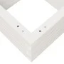 Massive weiße Kiefernholz-Pflanzschale 40x40x23 cm von , Töpfe und Pflanzgefäße - Ref: Foro24-847179, Preis: 53,92 €, Rabatt: %