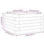 Massive weiße Kiefernholz-Pflanzschale 40x40x23 cm von , Töpfe und Pflanzgefäße - Ref: Foro24-847179, Preis: 53,92 €, Rabatt: %