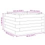 Massive weiße Kiefernholz-Pflanzschale 40x40x23 cm von , Töpfe und Pflanzgefäße - Ref: Foro24-847179, Preis: 54,63 €, Rabatt: %