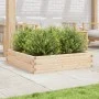 Jardinera de madera maciza de pino 100x100x23 cm de , Maceteros y jardineras - Ref: Foro24-847208, Precio: 71,45 €, Descuento: %