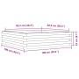 Massive Holzblumenkasten aus Kiefer 100x100x23 cm von , Töpfe und Pflanzgefäße - Ref: Foro24-847208, Preis: 80,21 €, Rabatt: %