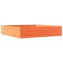 Solid pine wood planter in brown wax 110x110x23 cm by , Pots and planters - Ref: Foro24-847215, Price: 103,85 €, Discount: %