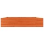 Solid pine wood planter in brown wax 110x110x23 cm by , Pots and planters - Ref: Foro24-847215, Price: 103,85 €, Discount: %
