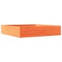Solid pine wood planter in brown wax 110x110x23 cm by , Pots and planters - Ref: Foro24-847215, Price: 103,85 €, Discount: %
