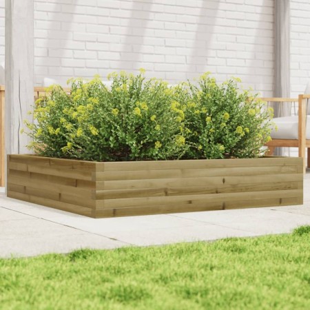 Jardinera de madera de pino impregnada 110x110x23 cm de , Maceteros y jardineras - Ref: Foro24-847217, Precio: 114,30 €, Desc...
