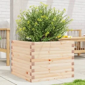 Solid pine wood planter 60x60x45.5 cm by , Pots and planters - Ref: Foro24-847248, Price: 93,23 €, Discount: %
