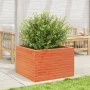 Solid pine wood planter in brown wax 70x70x45.5 cm by , Pots and planters - Ref: Foro24-847255, Price: 126,53 €, Discount: %