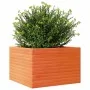 Solid pine wood planter in brown wax 70x70x45.5 cm by , Pots and planters - Ref: Foro24-847255, Price: 126,53 €, Discount: %