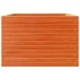 Jardinera madera maciza de pino marrón cera 70x70x45,5 cm de , Maceteros y jardineras - Ref: Foro24-847255, Precio: 126,53 €,...