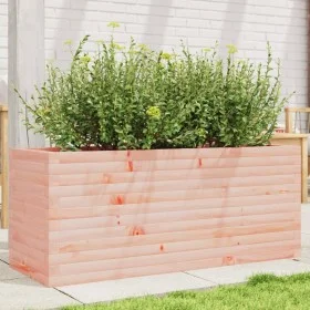 Solid Douglas fir wood planter 110x40x45.5 cm by , Pots and planters - Ref: Foro24-847276, Price: 121,65 €, Discount: %
