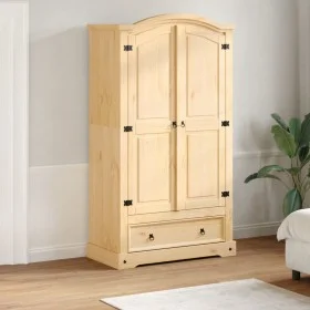 Korona-Schrank aus massivem Kiefernholz 102x52x186 cm von , Kleiderschränke - Ref: Foro24-4012156, Preis: 406,02 €, Rabatt: %