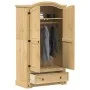 Korona-Schrank aus massivem Kiefernholz 102x52x186 cm von , Kleiderschränke - Ref: Foro24-4012156, Preis: 406,05 €, Rabatt: %