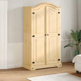 Corona wardrobe made of solid pine wood 102x52x186 cm by , Wardrobes - Ref: Foro24-4012154, Price: 363,47 €, Discount: %