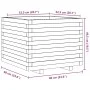 Jardinera madera maciza de pino blanco 60x60x49,5 cm de , Maceteros y jardineras - Ref: Foro24-847359, Precio: 126,00 €, Desc...