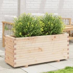 Solid pine wood planter 110x40x49.5 cm by , Pots and planters - Ref: Foro24-847378, Price: 127,56 €, Discount: %