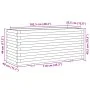 Massive Pinienholz-Pflanzkasten 110x40x49,5 cm von , Töpfe und Pflanzgefäße - Ref: Foro24-847378, Preis: 127,56 €, Rabatt: %