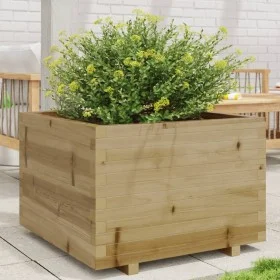 Eingelassener Kiefernholz-Pflanzkasten 70x70x49,5 cm von , Töpfe und Pflanzgefäße - Ref: Foro24-847367, Preis: 160,77 €, Raba...