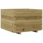 Eingelassener Kiefernholz-Pflanzkasten 70x70x49,5 cm von , Töpfe und Pflanzgefäße - Ref: Foro24-847367, Preis: 160,77 €, Raba...
