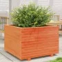 Solid pine wood planter in brown wax 70x70x49.5 cm by , Pots and planters - Ref: Foro24-847365, Price: 132,00 €, Discount: %