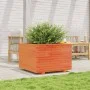 Solid pine wood planter in brown wax 70x70x49.5 cm by , Pots and planters - Ref: Foro24-847365, Price: 132,00 €, Discount: %