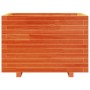 Jardinera madera maciza de pino marrón cera 70x70x49,5 cm de , Maceteros y jardineras - Ref: Foro24-847365, Precio: 148,09 €