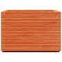 Solid pine wood planter in brown wax 70x70x49.5 cm by , Pots and planters - Ref: Foro24-847365, Price: 132,00 €, Discount: %