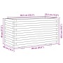 Massive Pinienholz-Pflanzkasten 90x40x49,5 cm von , Töpfe und Pflanzgefäße - Ref: Foro24-847373, Preis: 114,91 €, Rabatt: %