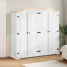 Corona solid pine wood wardrobe 194x52x186 cm by , Wardrobes - Ref: Foro24-4012163, Price: 852,05 €, Discount: %