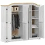 Corona solid pine wood wardrobe 194x52x186 cm by , Wardrobes - Ref: Foro24-4012163, Price: 850,18 €, Discount: %