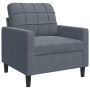 Sillón de terciopelo gris oscuro 60 cm de , Sofás - Ref: Foro24-4007605, Precio: 140,97 €, Descuento: %