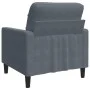 Dunkelgrauer Samtsessel, 60 cm. von , Sofas - Ref: Foro24-4007605, Preis: 138,07 €, Rabatt: %