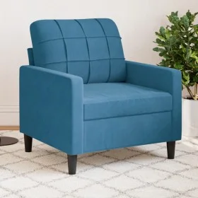 Samt blauer Sessel, 60 cm. von , Sofas - Ref: Foro24-4007613, Preis: 157,78 €, Rabatt: %