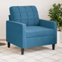 Samt blauer Sessel, 60 cm. von , Sofas - Ref: Foro24-4007613, Preis: 160,58 €, Rabatt: %