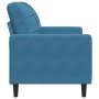 Samt blauer Sessel, 60 cm. von , Sofas - Ref: Foro24-4007613, Preis: 160,58 €, Rabatt: %