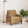 Brauner Samtsessel, 60 cm. von , Sofas - Ref: Foro24-4007611, Preis: 156,72 €, Rabatt: %