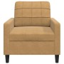Sillón de terciopelo marrón 60 cm de , Sofás - Ref: Foro24-4007611, Precio: 159,54 €, Descuento: %