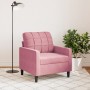 Pink velvet armchair 60 cm by , Sofas - Ref: Foro24-4007607, Price: 171,60 €, Discount: %